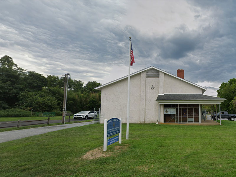 The exterior of our lodge building